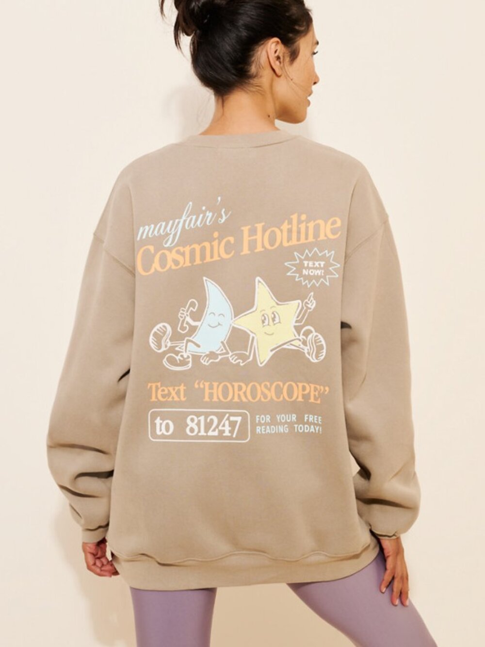 The Mayfair Group Women's Cosmic Hotline Crewneck Sweatshirt L/XL 57192